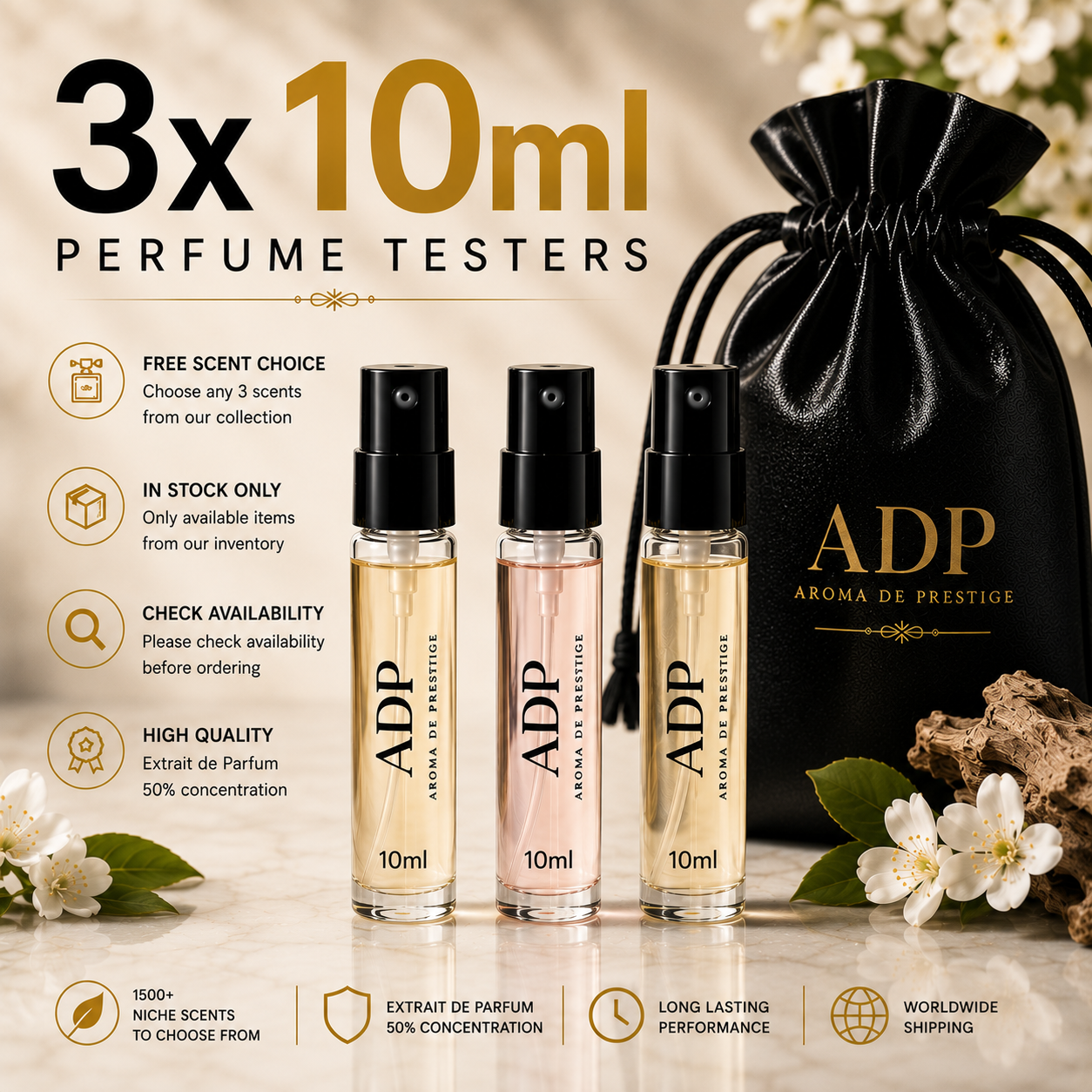 3 x 10ml - Tester Set