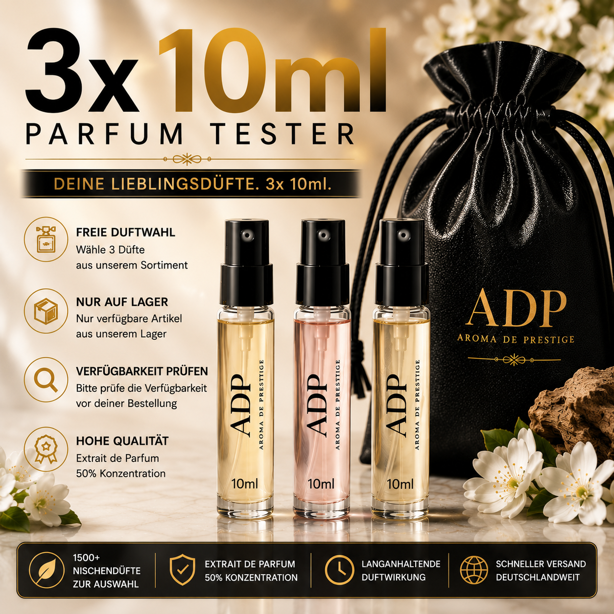 3 x 10ml - Tester Set